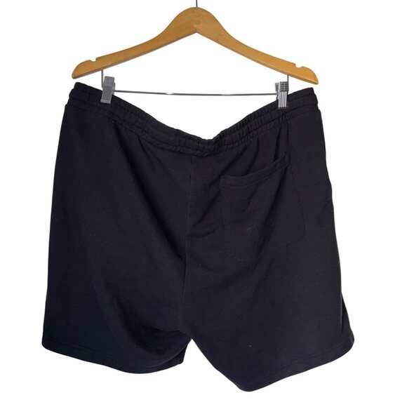 H&M Mens Regular Fit Black Shorts Size XXL Casual Cotton Blend - Picture 2 of 6